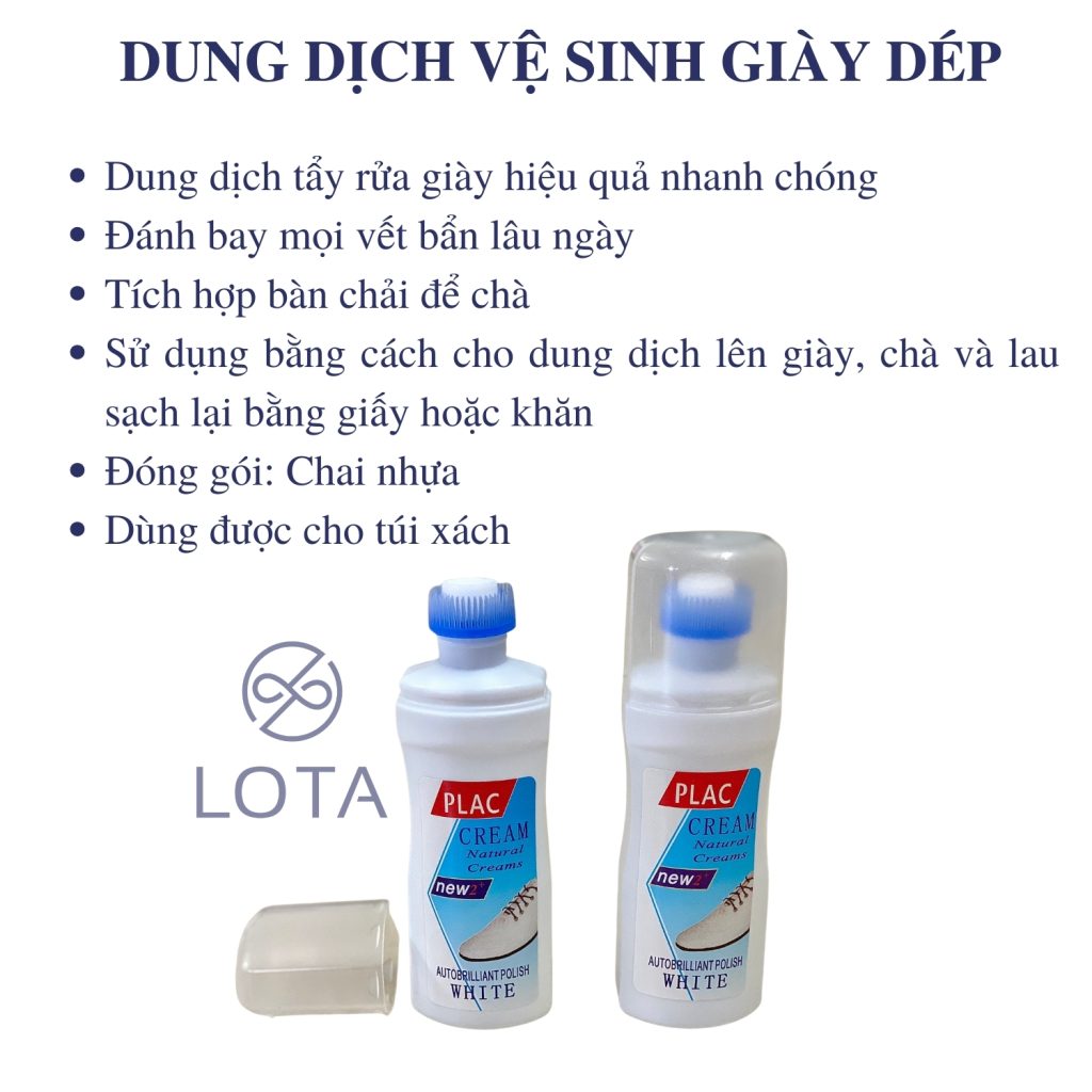 Dung Dich Ve Sinh Giay Dep Bao Bi