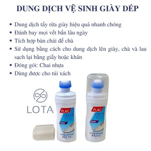 Dung Dich Ve Sinh Giay Dep Bao Bi