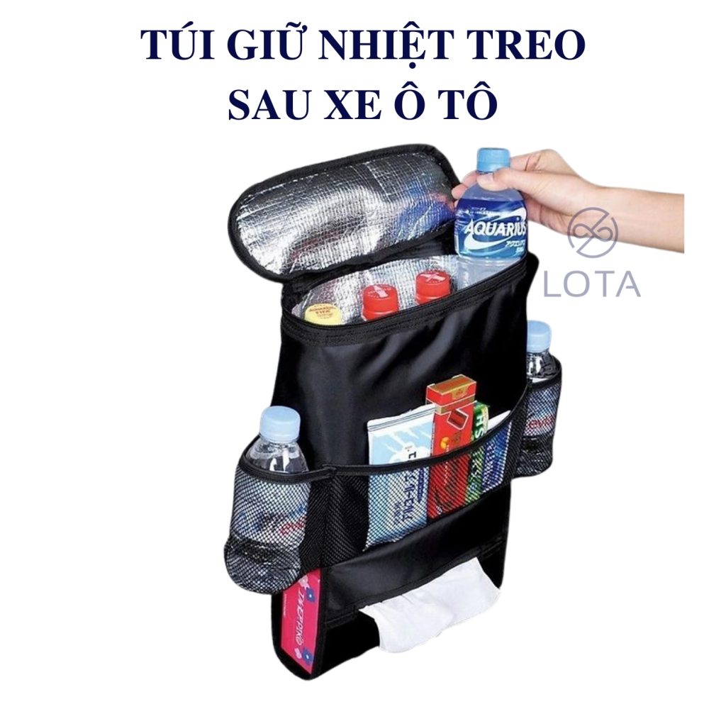 túi giữ nhiệt treo sau ghế ô tô