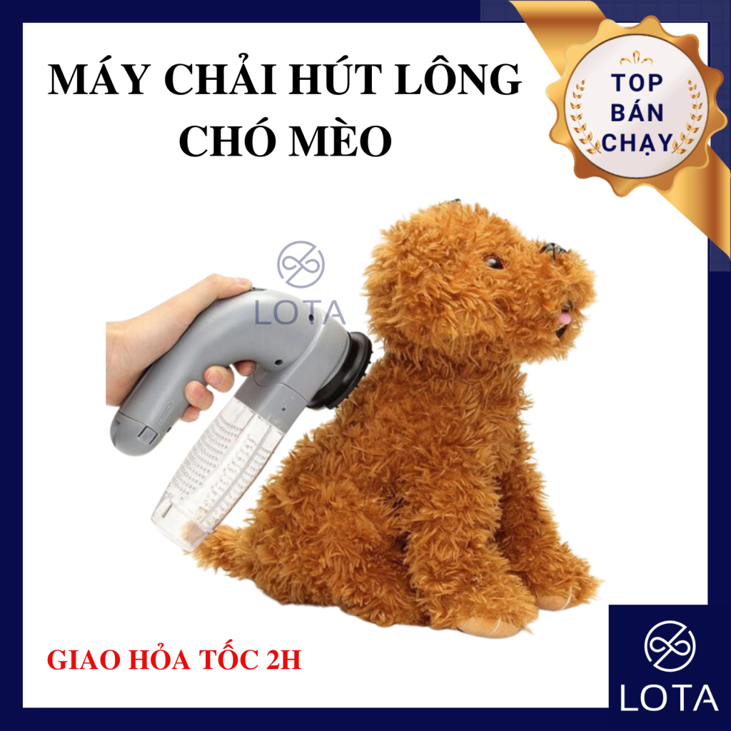 máy chải hút lông cho mèo