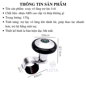 NÚM XOAY VÔ LĂNG TRỢ LỰC TAY LÁI Ô TÔ