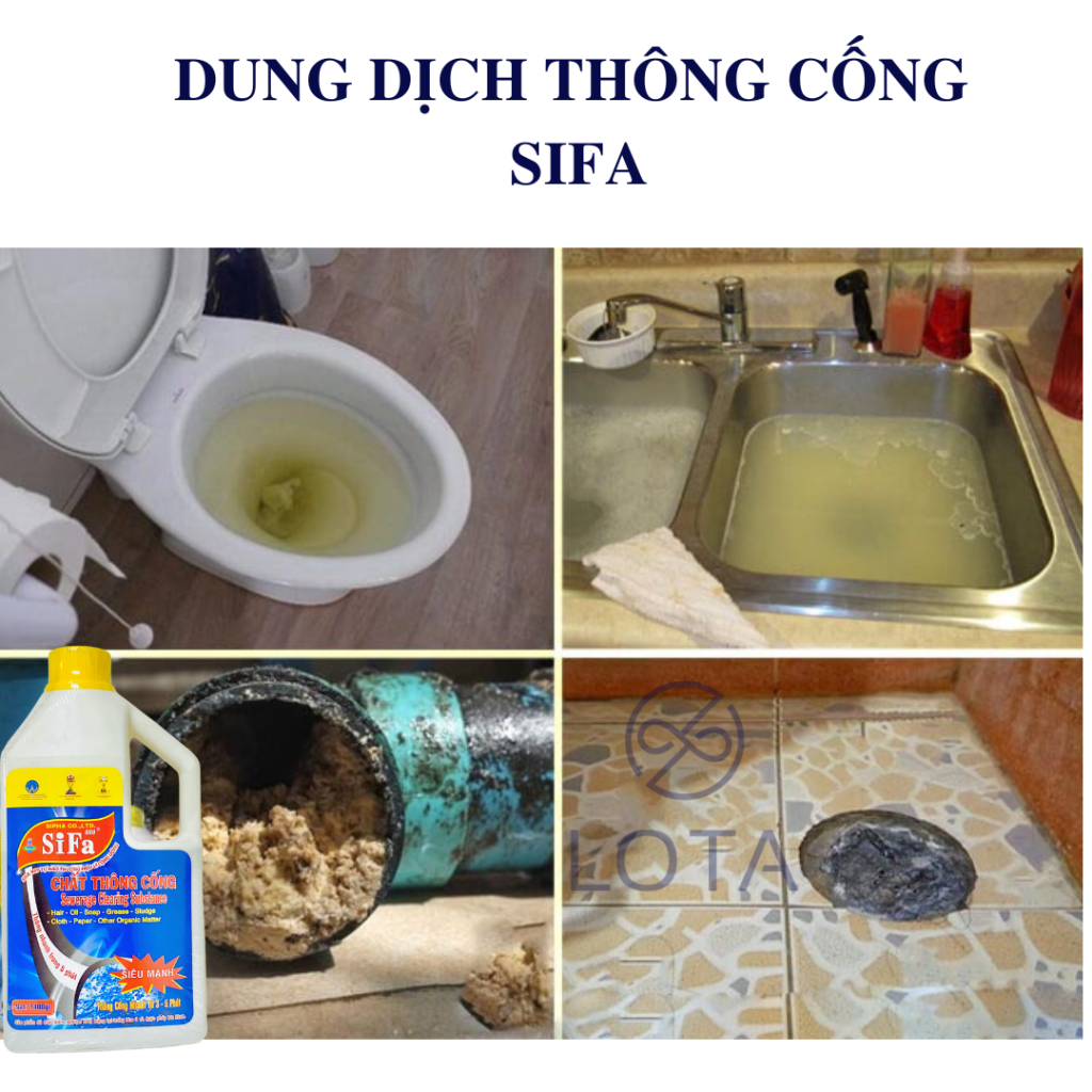 dung dịch thông cống