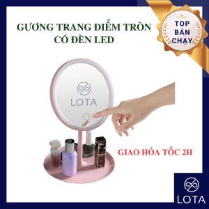 guong-trang-diem-tron-den-led-3-mau-sang-sang-dep