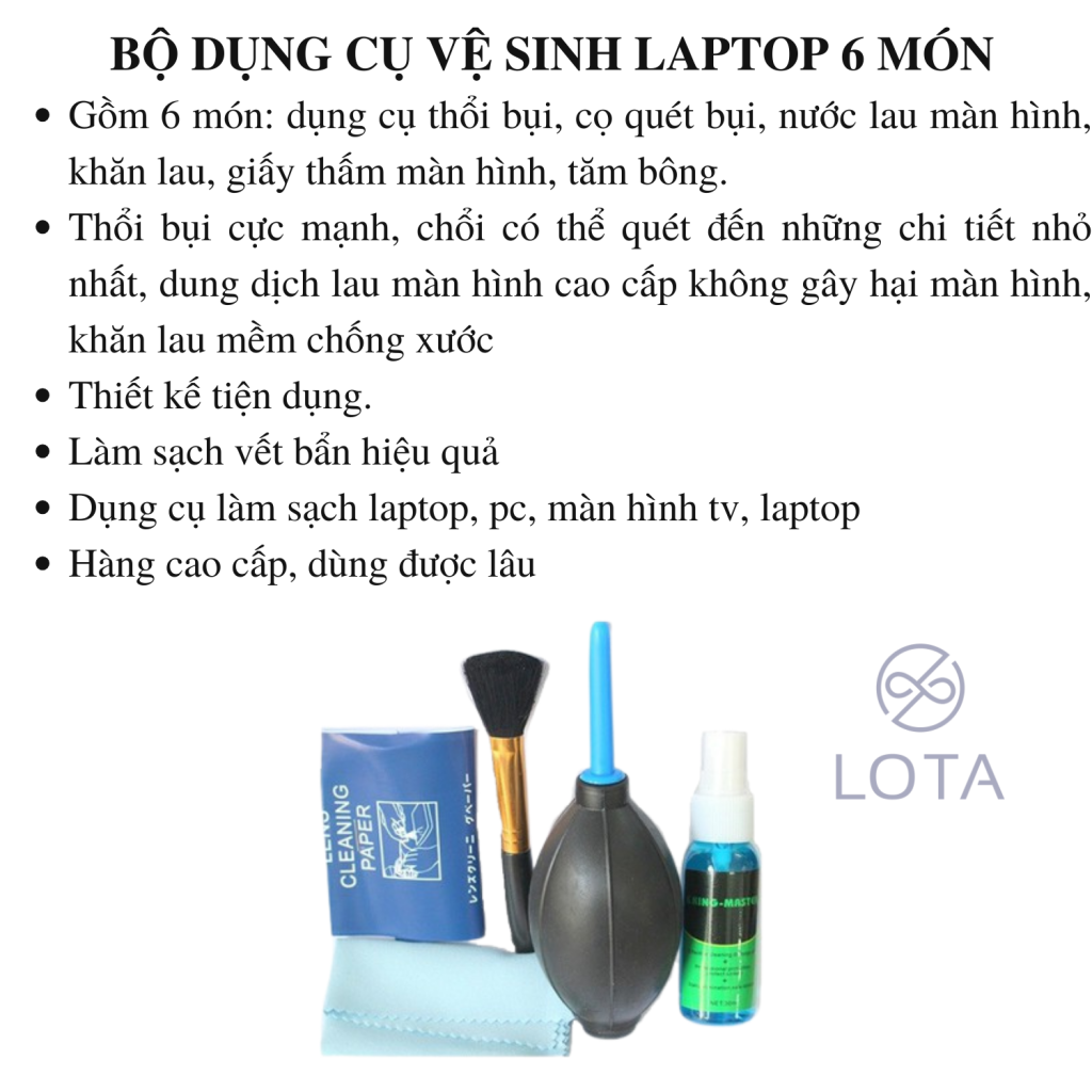 bộ dụng cụ vệ sinh laptop