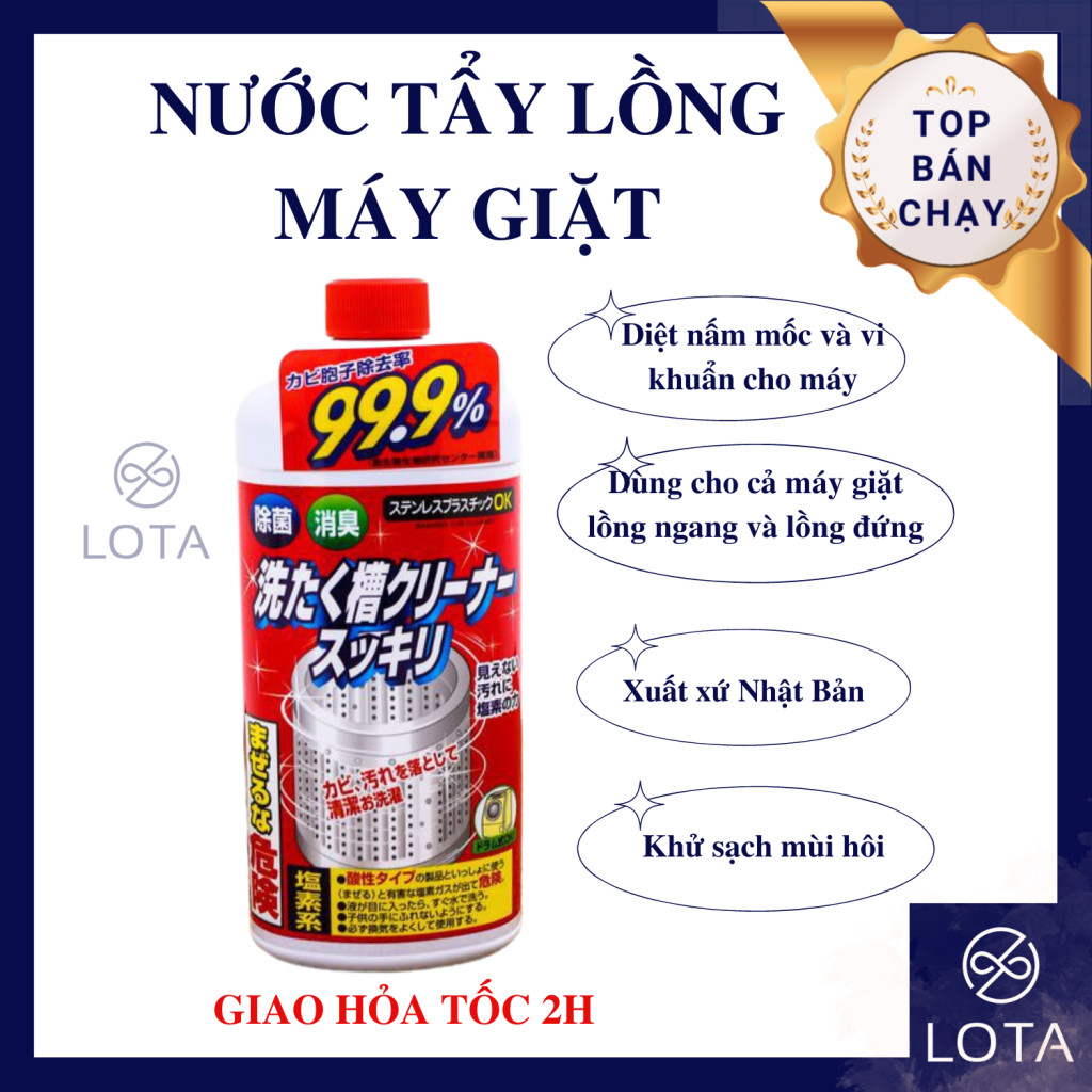 nước vệ sinh lồng giặt