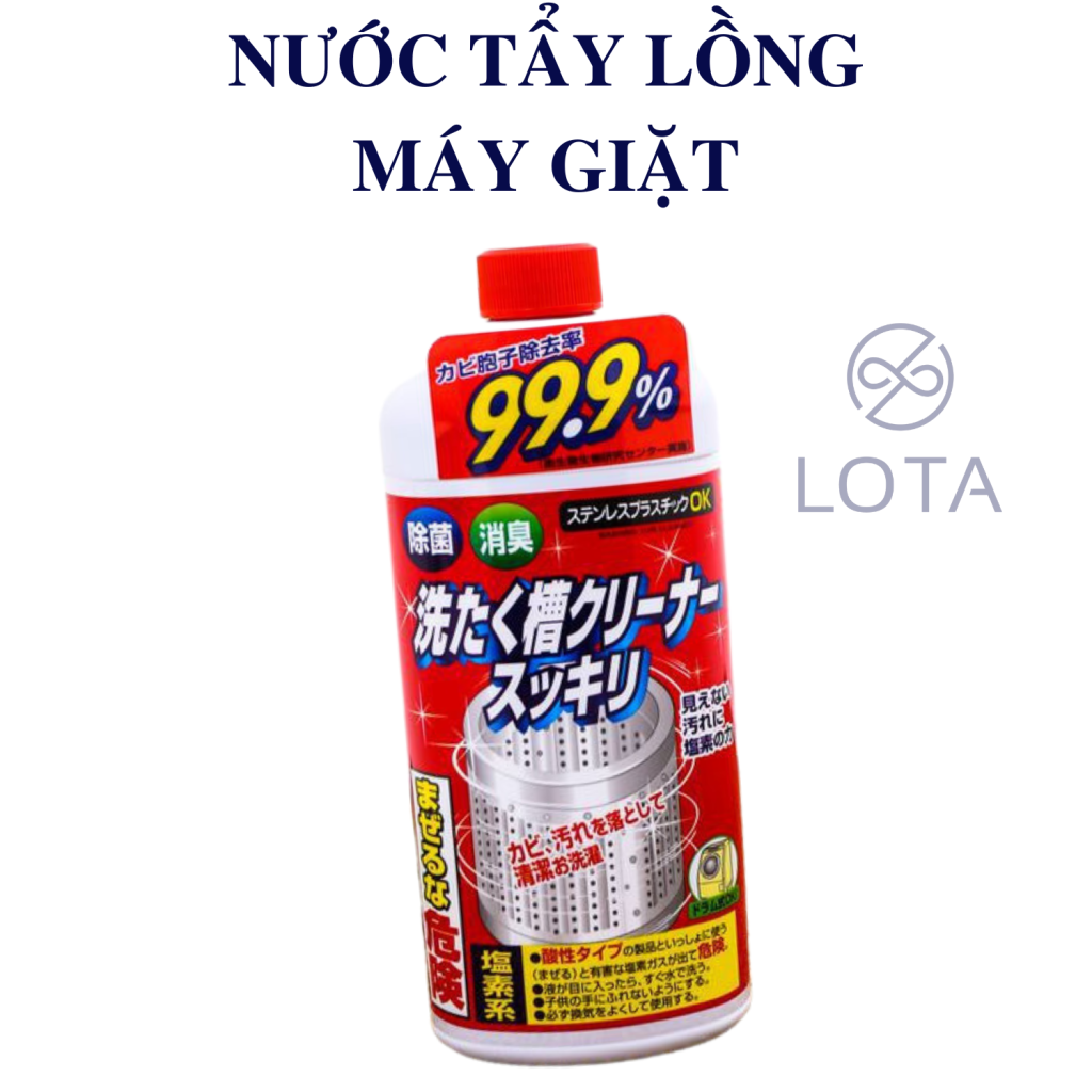 nước tẩy lồng giặt nhật bản